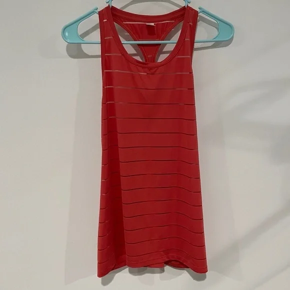 Athleta Red Striped Tank Top - Picture 2 of 8